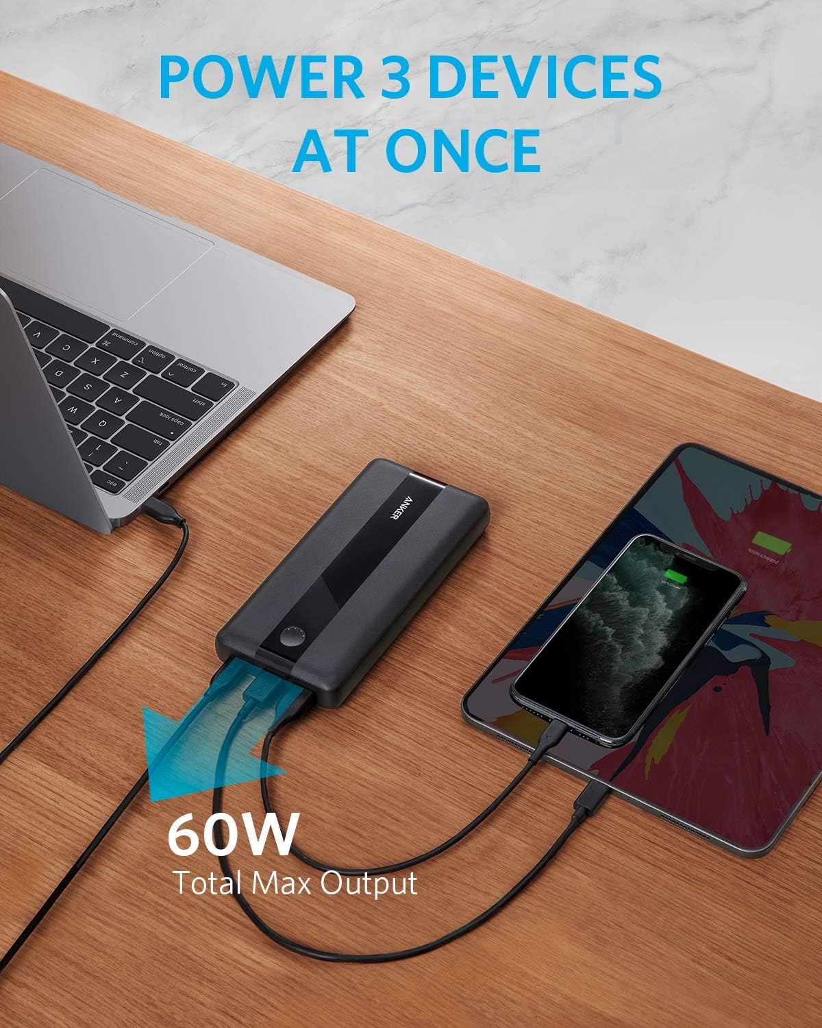 ANKER ANKERPOWERCOREIII 19K60W WITH POW… PowerCore III 19K 60W with PowerPort III 65W Pod | モバイル